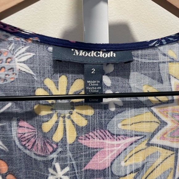 ModCloth Kaleidoscopic Dreamscape Midi Wrap Dress Size 2 - Picture 6 of 9